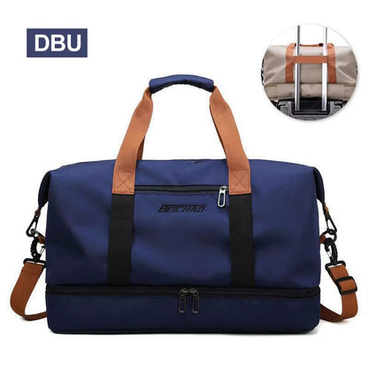 Travel Gym Bag Short-Distance Luggage Portable Fitness Bags Shoulder Crossbody Chest Bag Handbags Duffle Carry on Weekender Bag