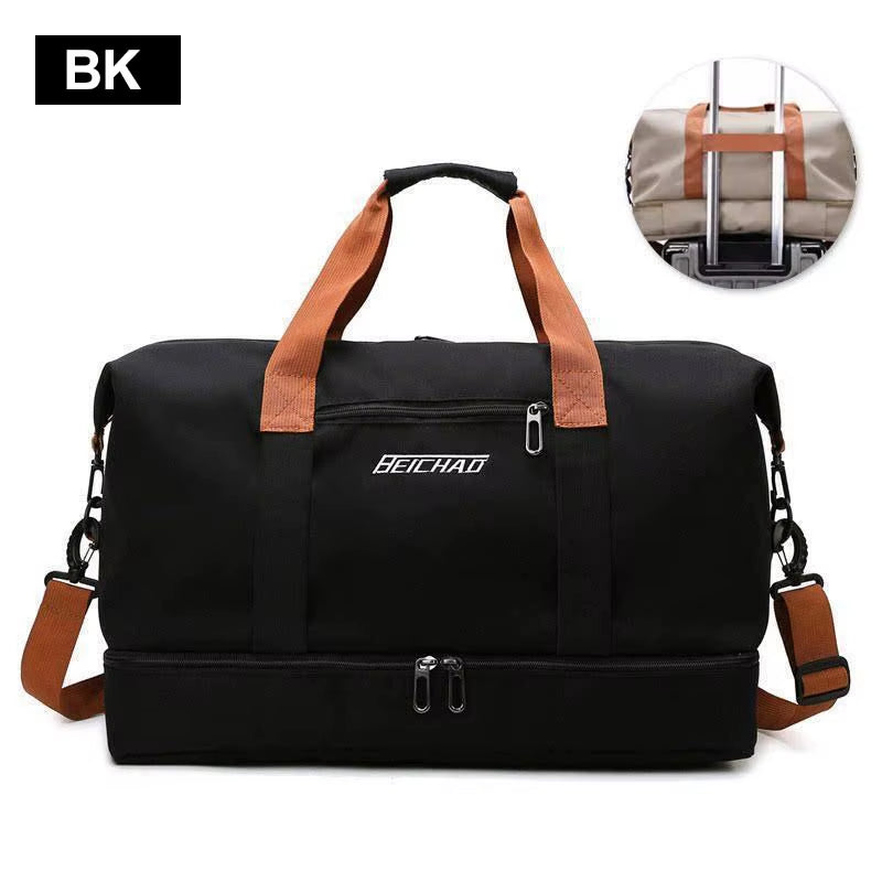 Travel Gym Bag Short-Distance Luggage Portable Fitness Bags Shoulder Crossbody Chest Bag Handbags Duffle Carry on Weekender Bag