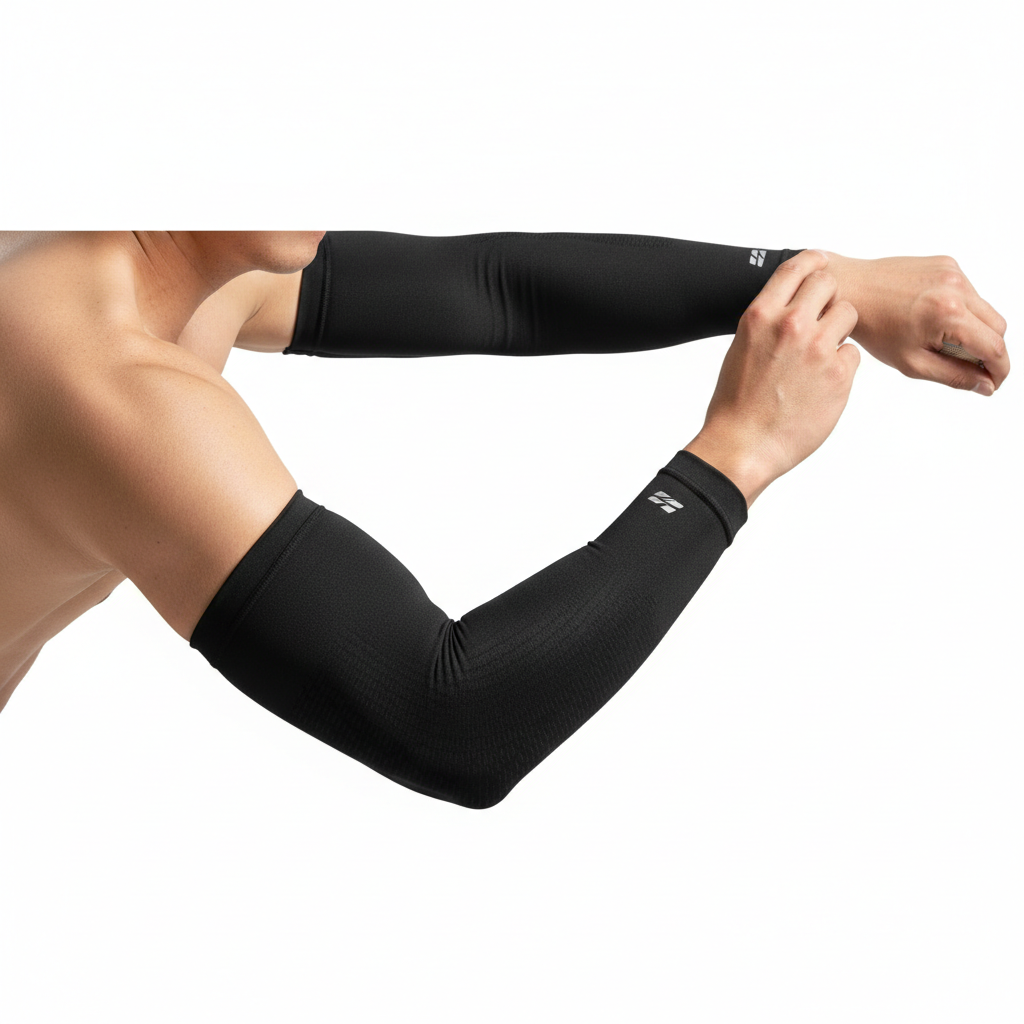 Ice Silk Sports Arm Sleeves Cycling Sun UV Protection Outdoor Travel Running Gym Fitness Cool Summer Arm Sleeves
